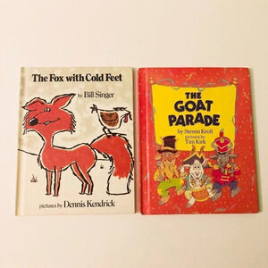 Lot of 2 Vtg Books The Fox With Cold Feet and The Goat  Parade